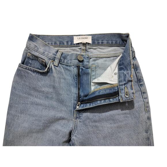 La Ligne Molly high-rise straight ligh blue jean size 23 - Picture 4 of 12